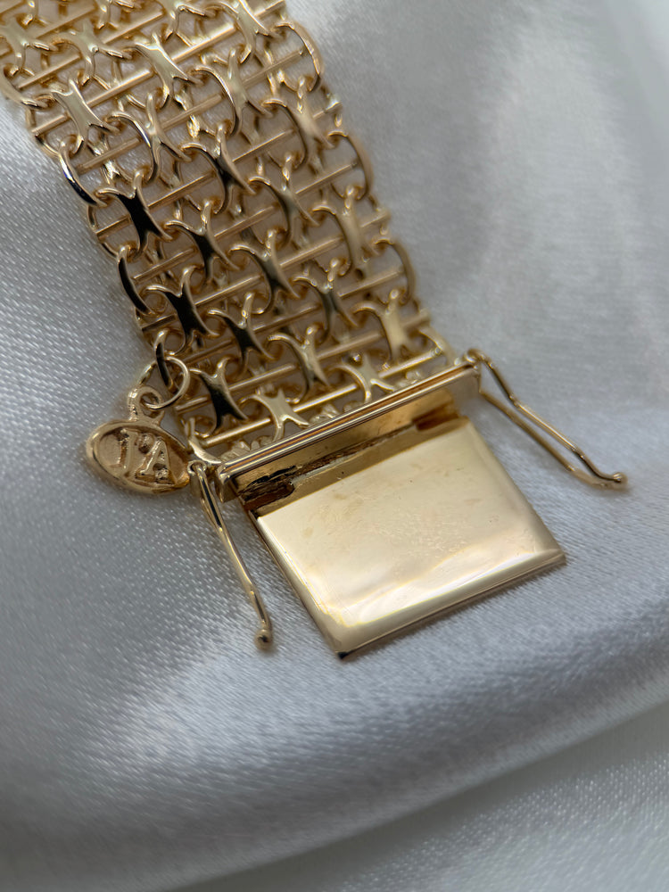 18K X-länk armband – 29.6g, 18 cm