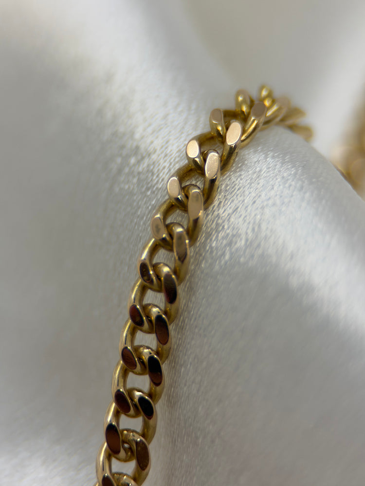 18K Curb Link Necklace in Rose Gold – 24.9g, 51.5 cm