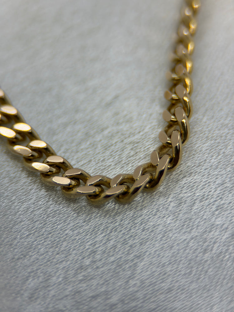 18K Curb Link Necklace in Rose Gold – 24.9g, 51.5 cm