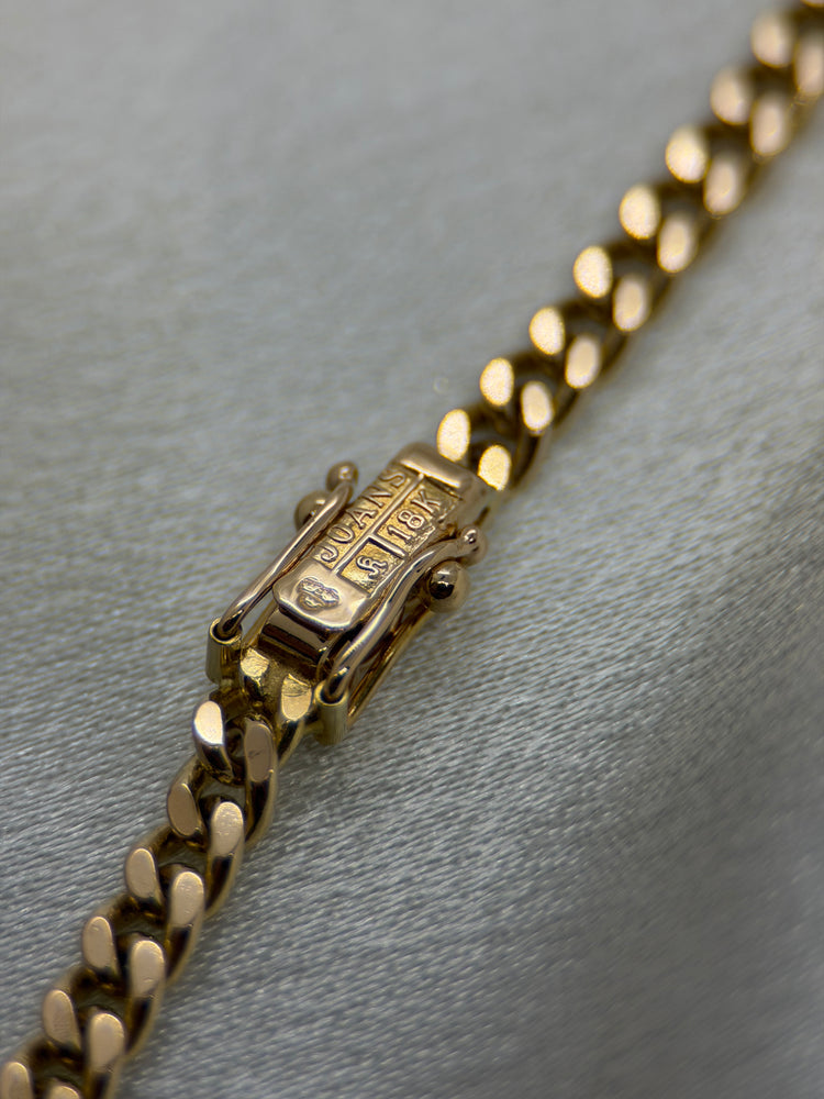 18K Curb Link Necklace in Rose Gold – 24.9g, 51.5 cm