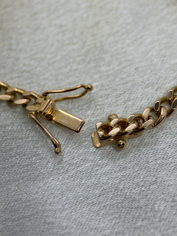 18K Curb Link Necklace in Rose Gold – 24.9g, 51.5 cm