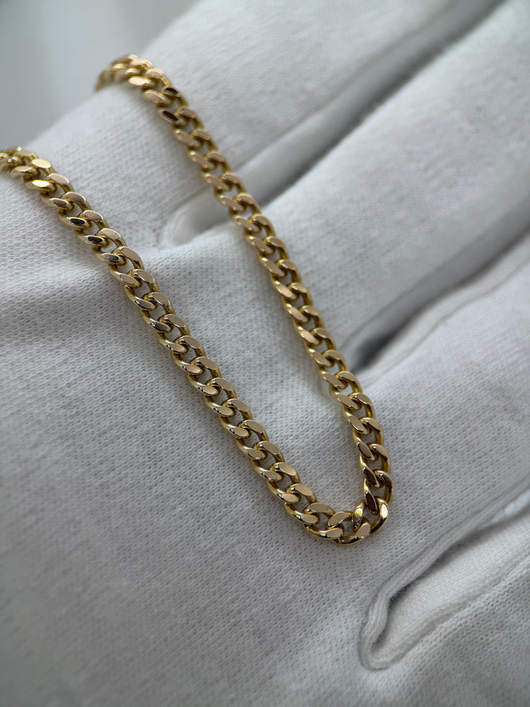 18K Curb Link Necklace in Rose Gold – 24.9g, 51.5 cm
