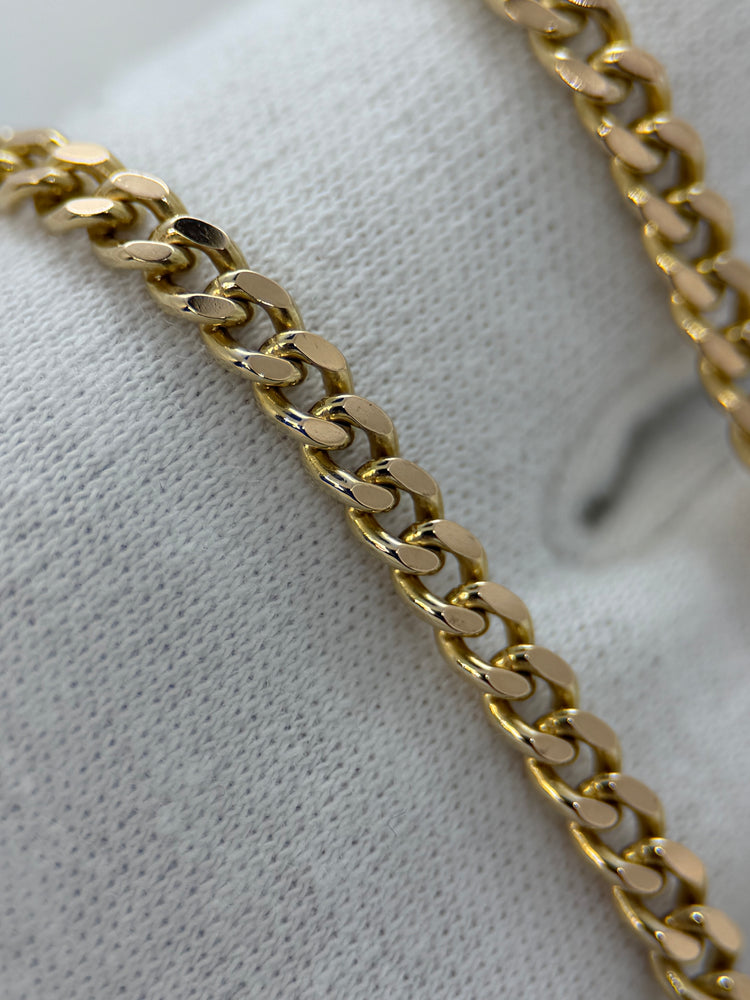 18K Curb Link Necklace in Rose Gold – 24.9g, 51.5 cm