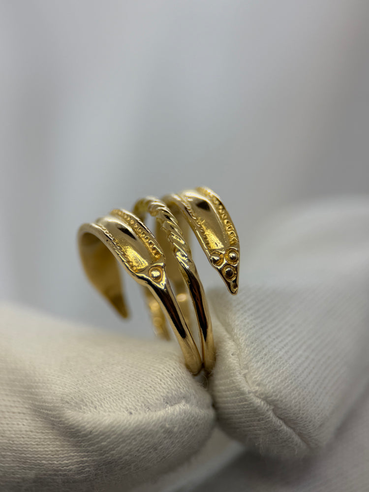 18K Viking Replica Ring – Rose Gold, Flexible Size from 56