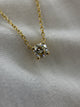 18K Diamant halsband – 0.40 ct, 41.5 cm