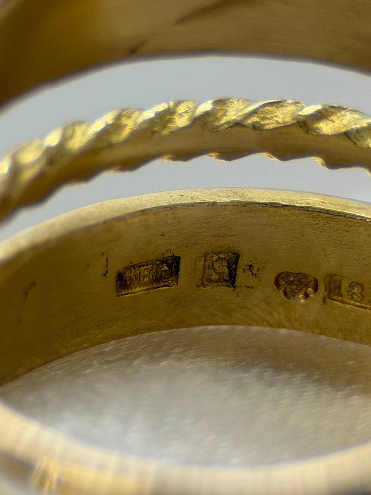 18K Viking Replica Ring – Rose Gold, Flexible Size from 56