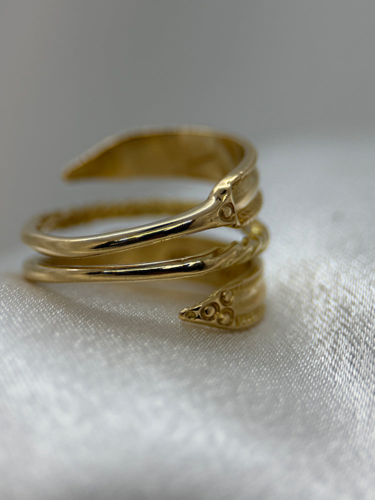 18K Viking Replica Ring – Rose Gold, Flexible Size from 56