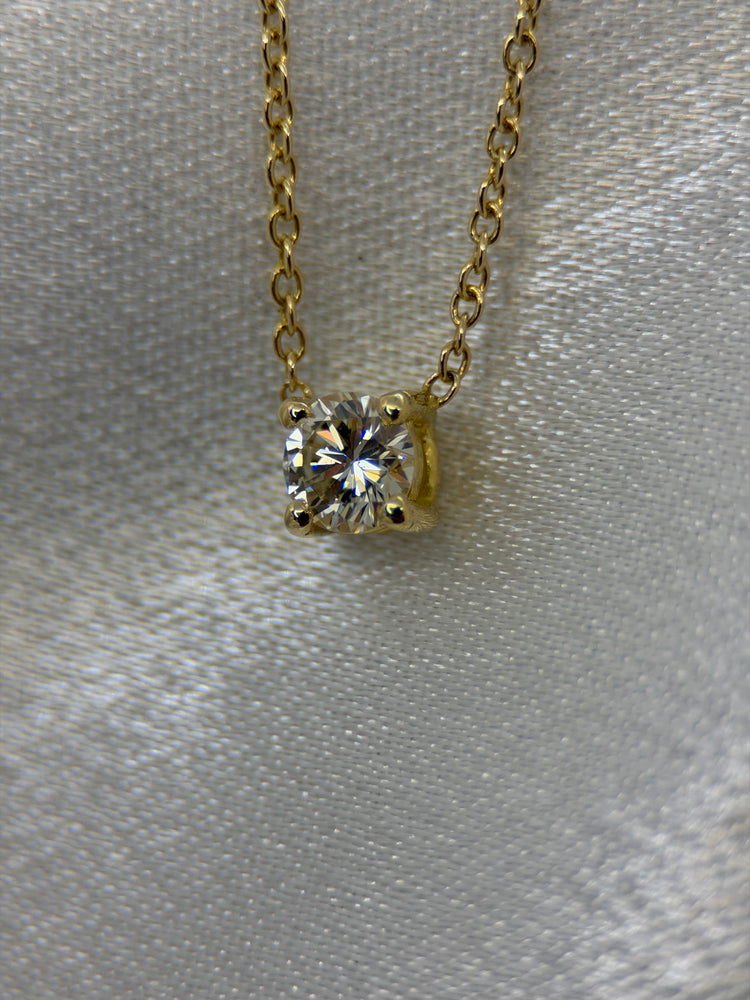 18K Diamant halsband – 0.40 ct, 41.5 cm