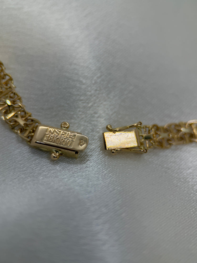 18K X-länk halsband – 19.5g, 44.5 cm