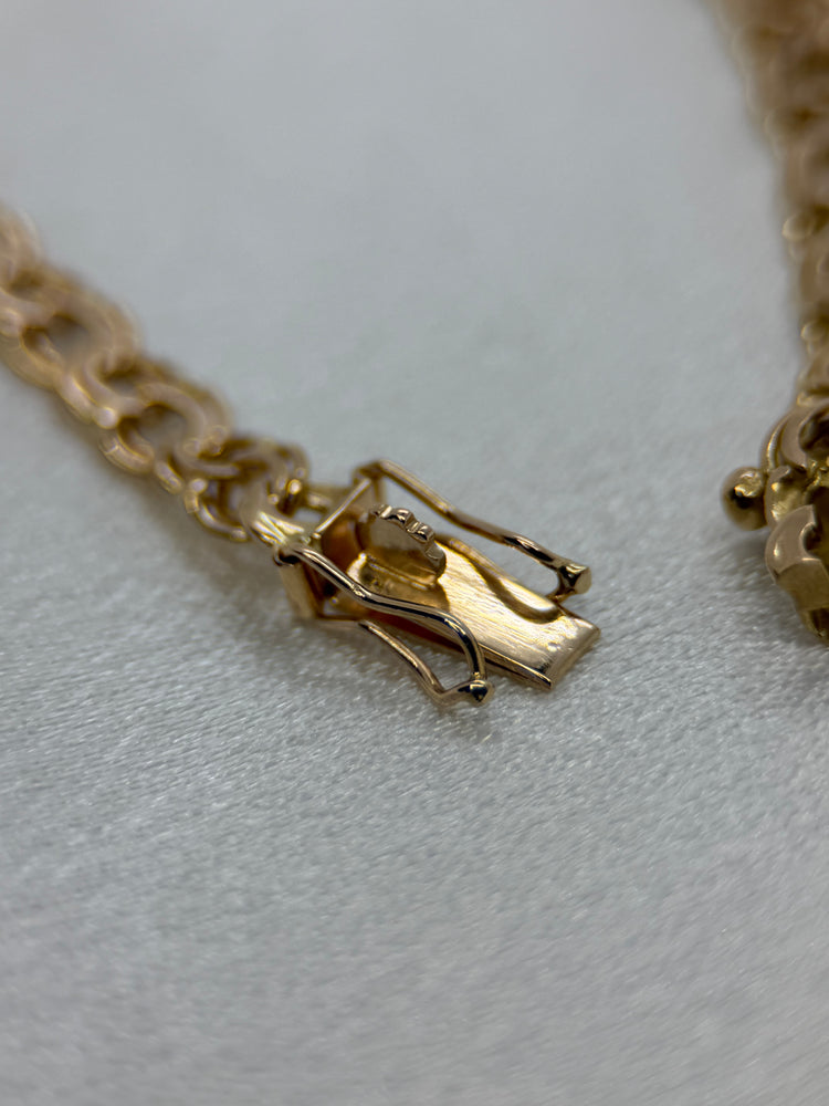 18K Bismarck Bracelet in Rose Gold – 6.2g, 17 cm