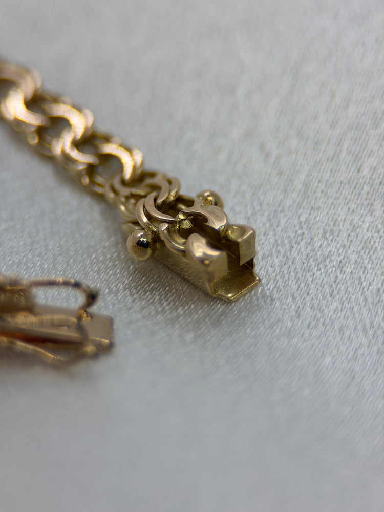 18K Bismarck Bracelet in Rose Gold – 6.2g, 17 cm