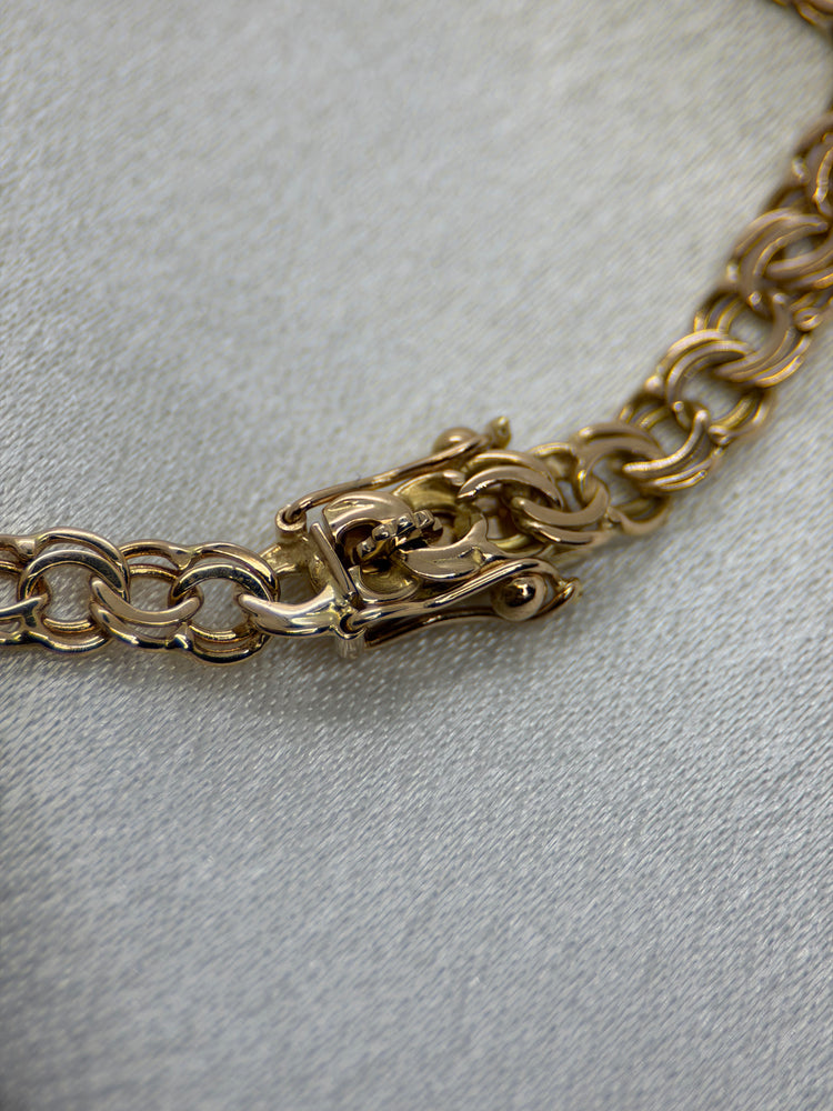 18K Bismarck Bracelet in Rose Gold – 6.2g, 17 cm