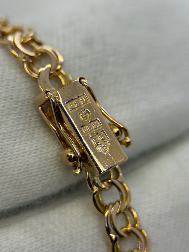 18K Bismarck Bracelet in Rose Gold – 6.2g, 17 cm