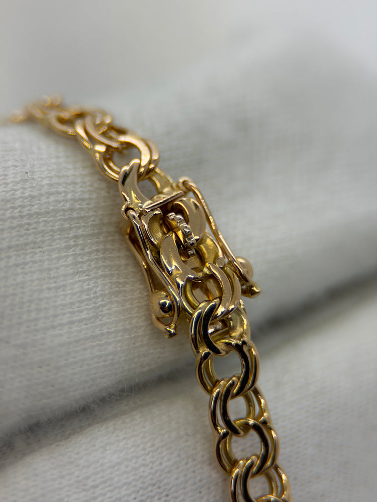 18K Bismarck Bracelet in Rose Gold – 6.2g, 17 cm