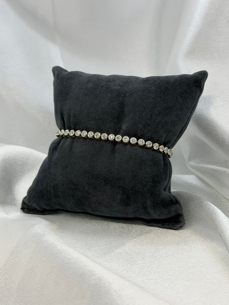18K Diamond Tennis Bracelet – approx. 2.30 ct, 18.5 cm