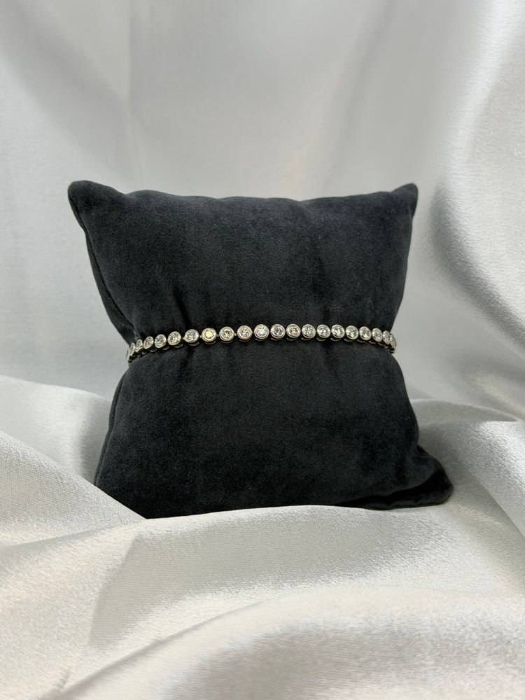 18K Diamond Tennis Bracelet – approx. 2.30 ct, 18.5 cm