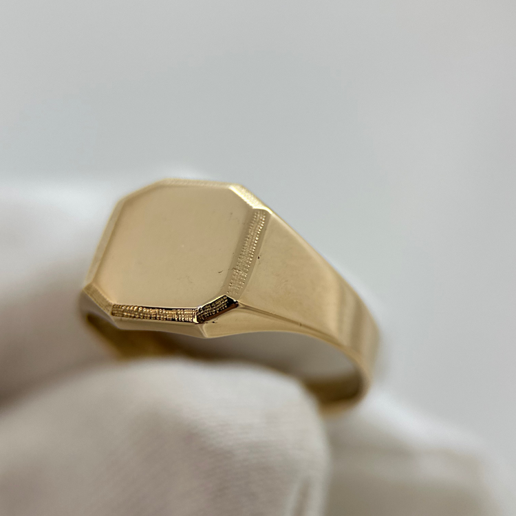 18K Vintage Klackring i Guld  – Göteborg 1987