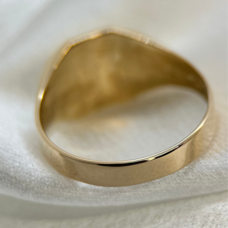 18K Vintage Klackring i Guld  – Göteborg 1987