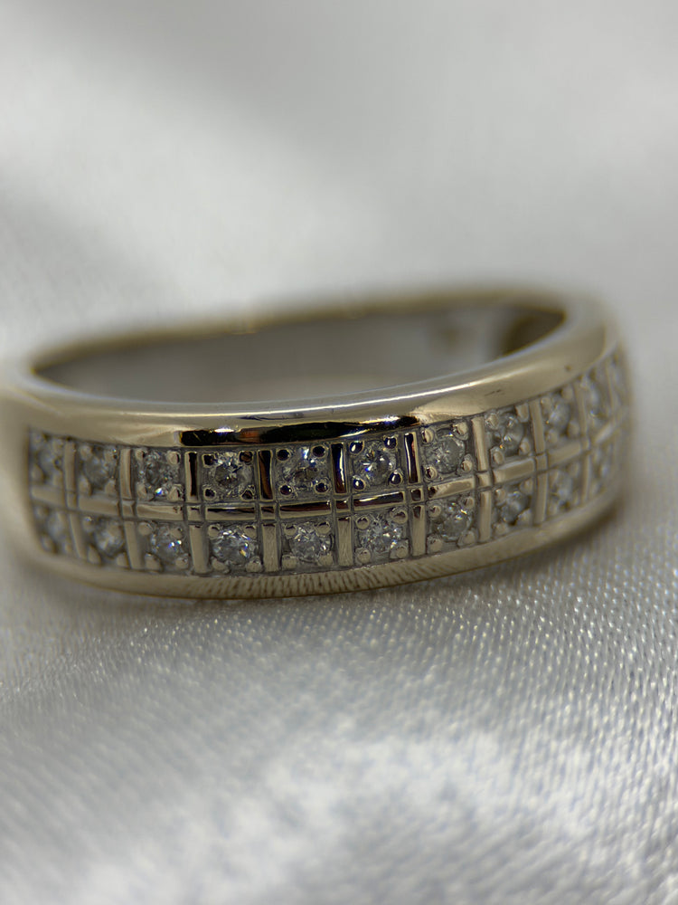 18K Diamantring – 0.11 ct, Storlek 53