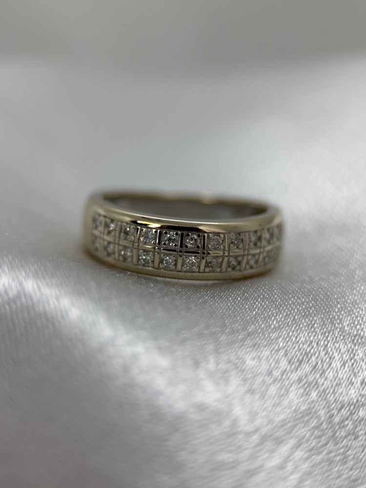 18K Diamantring – 0.11 ct, Storlek 53
