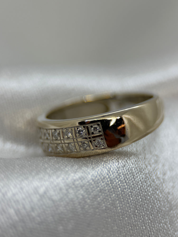 18K Diamantring – 0.11 ct, Storlek 53