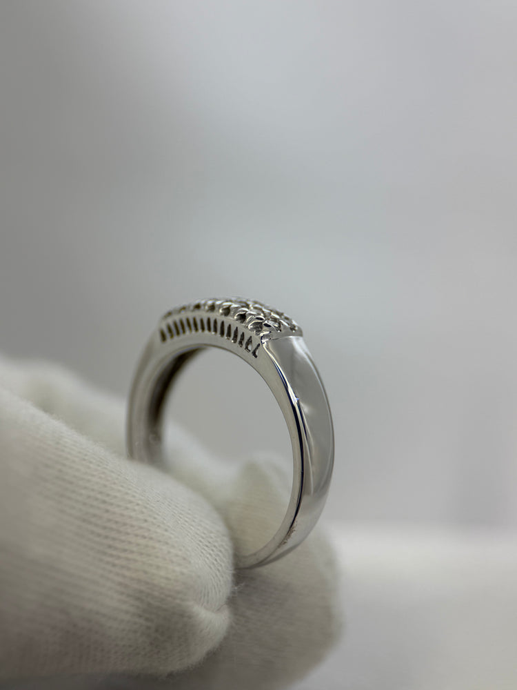 18K Dubbel Diamantring – 0.14 ct, Storlek 56