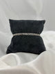 14K Pansarlänk armband i vitguld – 16.9g, 18.5 cm