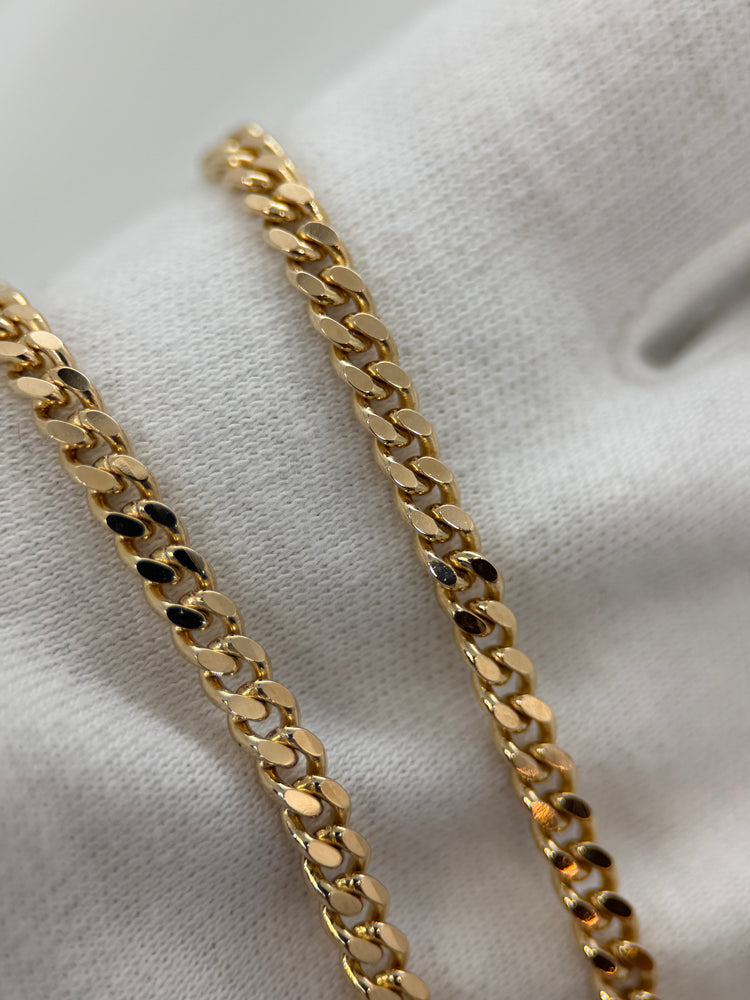18K Curb-Link Necklace – 25.1g, 49.5 cm