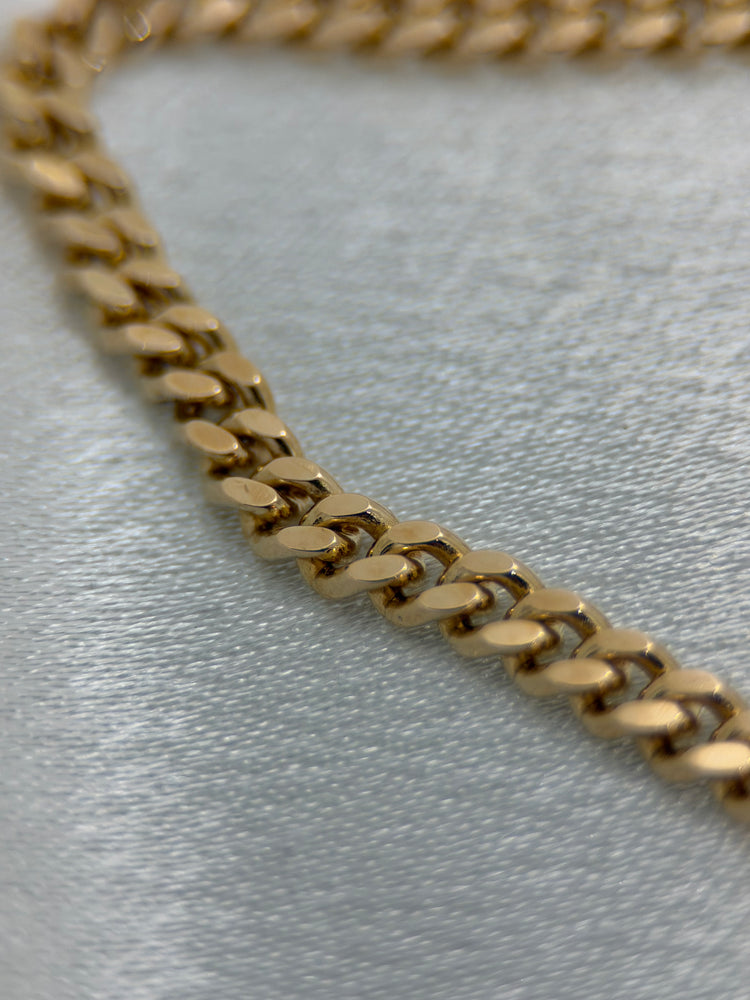 18K Curb-Link Necklace – 25.1g, 49.5 cm