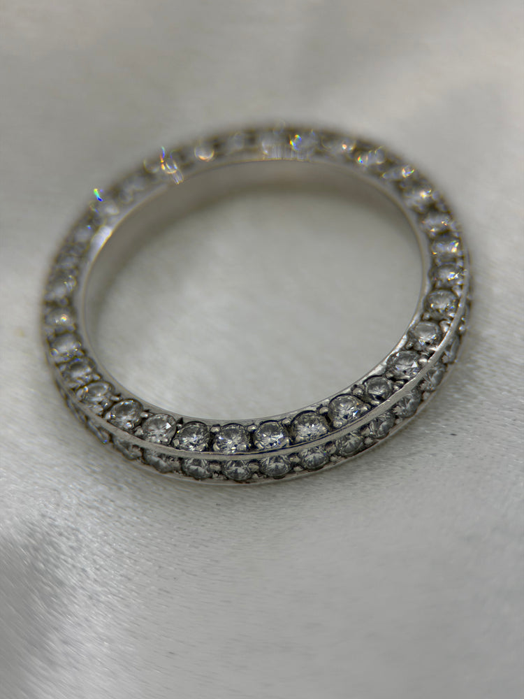18K Hel evighetsring med diamanter – 1.28 ct, Storlek 52