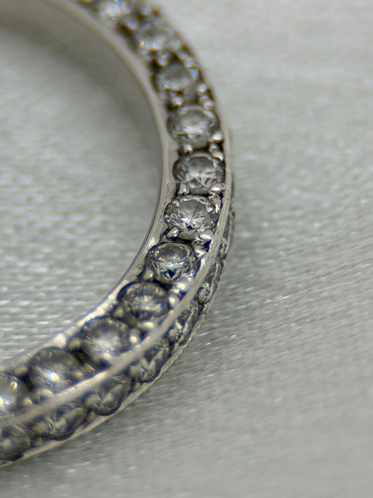 18K Hel evighetsring med diamanter – 1.28 ct, Storlek 52
