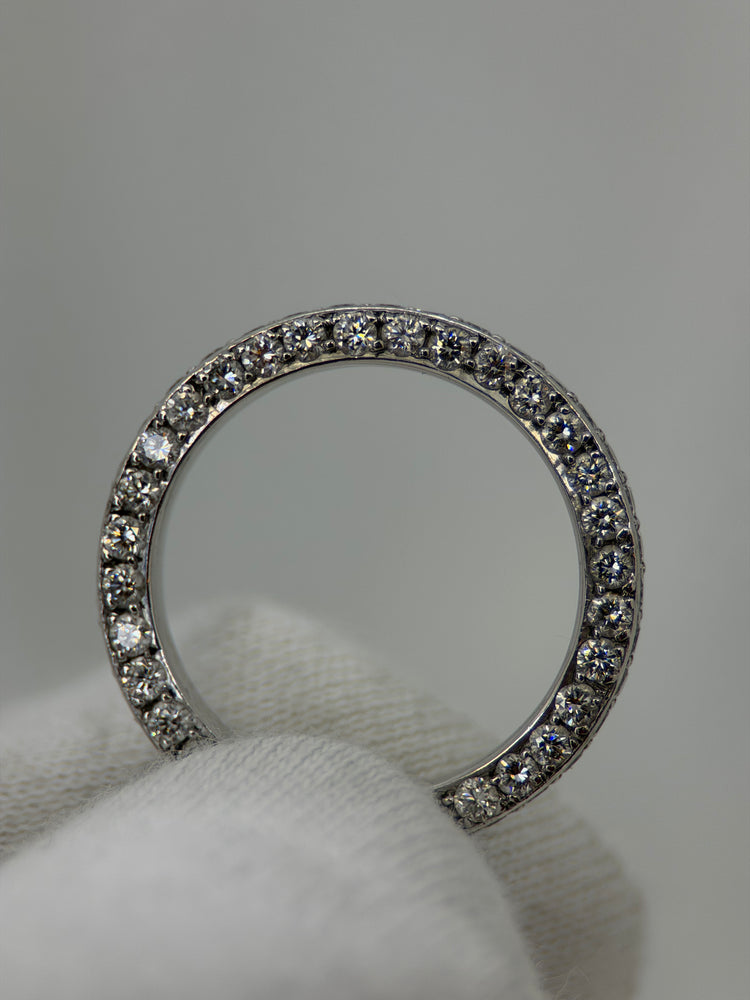 18K Hel evighetsring med diamanter – 1.28 ct, Storlek 52