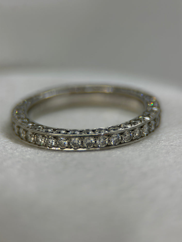 18K Hel evighetsring med diamanter – 1.28 ct, Storlek 52