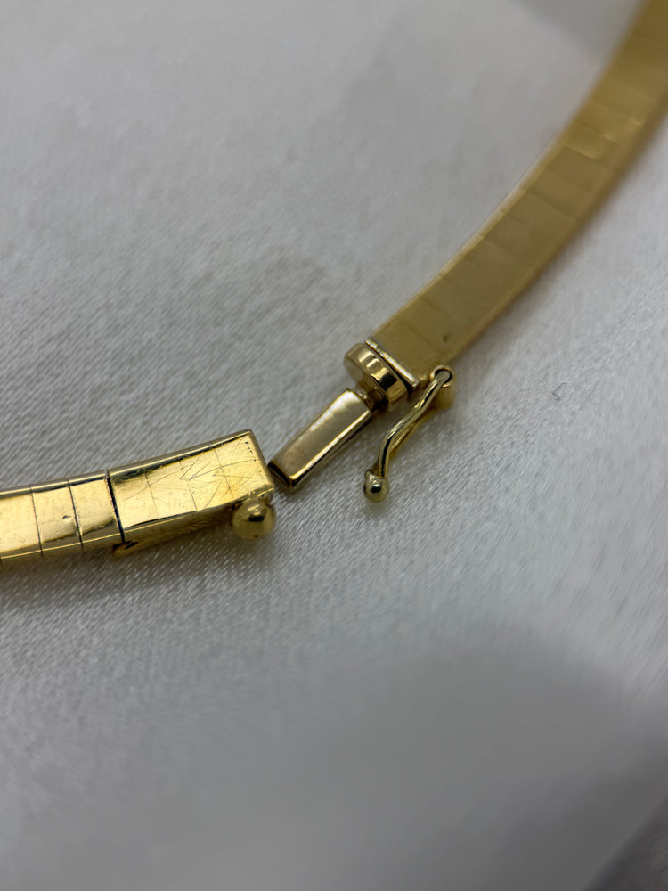 18K Diamanthalsband i rödguld – Briljant- & baguettslipade diamanter, 33.8g
