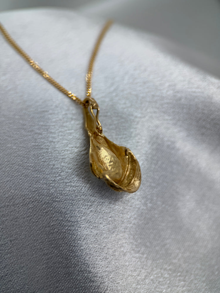 18K Guldhänge med odlad pärla – 3.4g, 2.8 cm