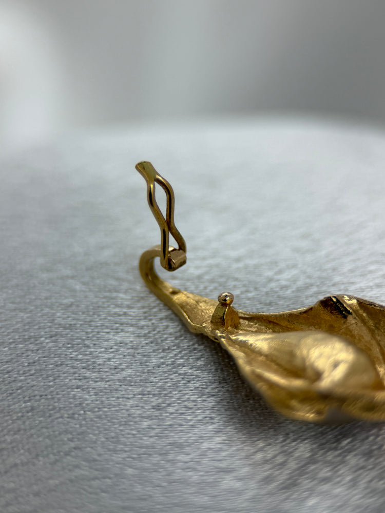 18K Guldhänge med odlad pärla – 3.4g, 2.8 cm