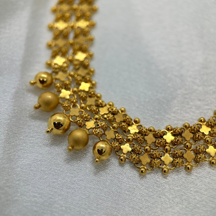 22K Indiskt halsband med justerbart band - 22,3g