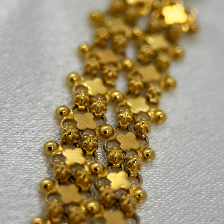 22K Indiskt halsband med justerbart band - 22,3g