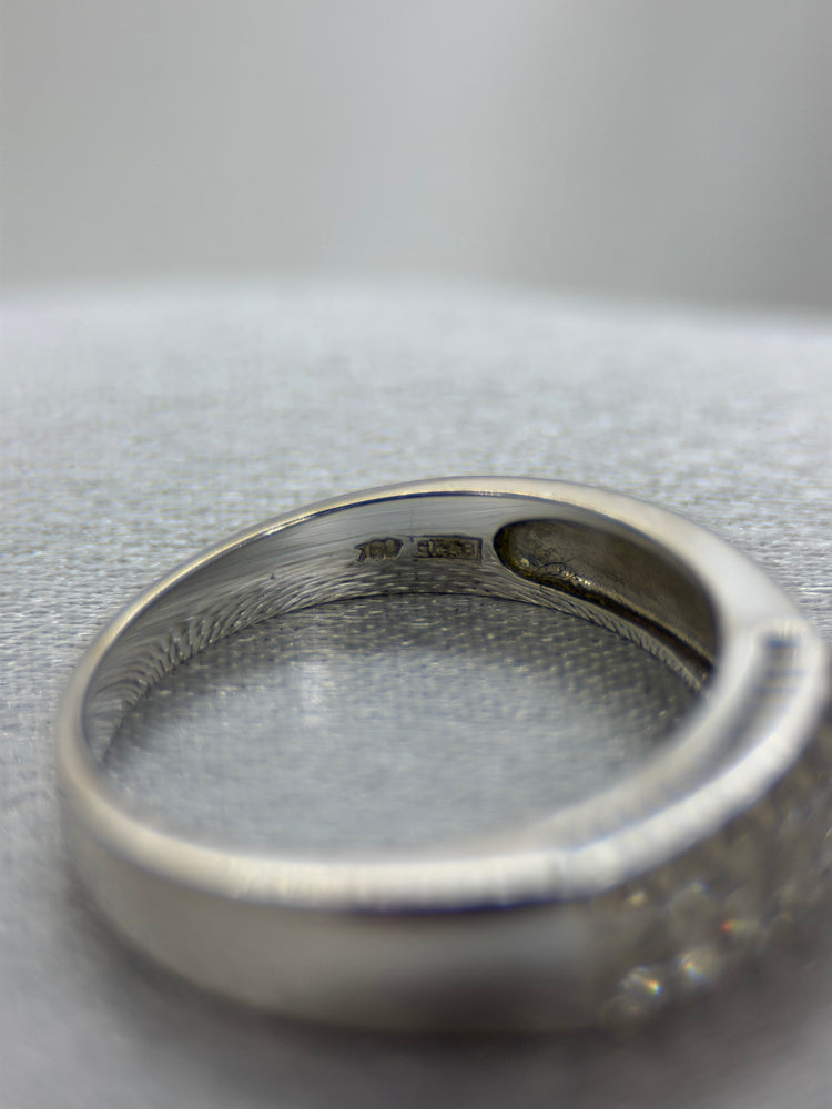 18K Dubbel diamantring – 0.25 ct, Storlek 56