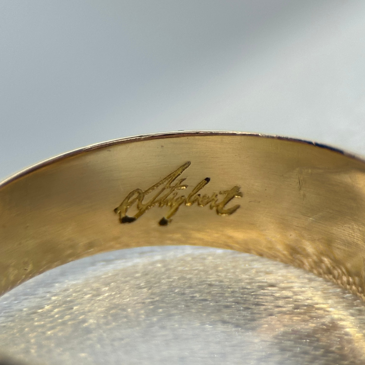 18K Citrin cocktailring av Stigbert för Engelbert 1972