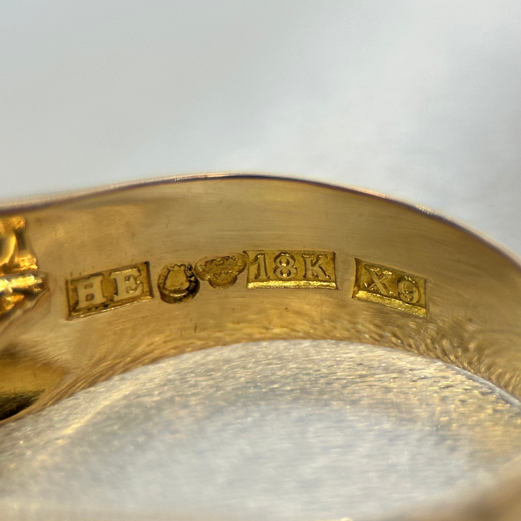 18K Citrin cocktailring av Stigbert för Engelbert 1972