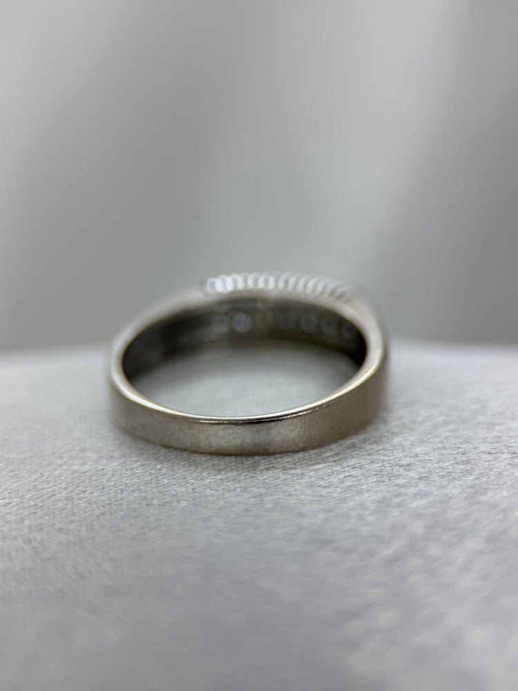 18K Dubbel diamantring – 0.25 ct, Storlek 56