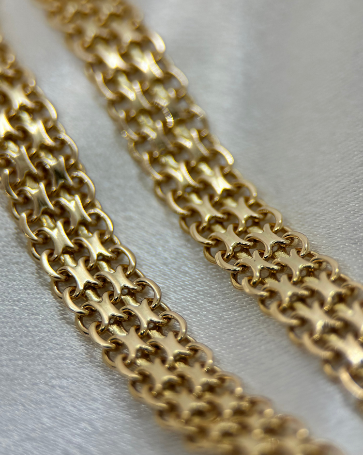 18K X-länk halsband 1965 - 40cm