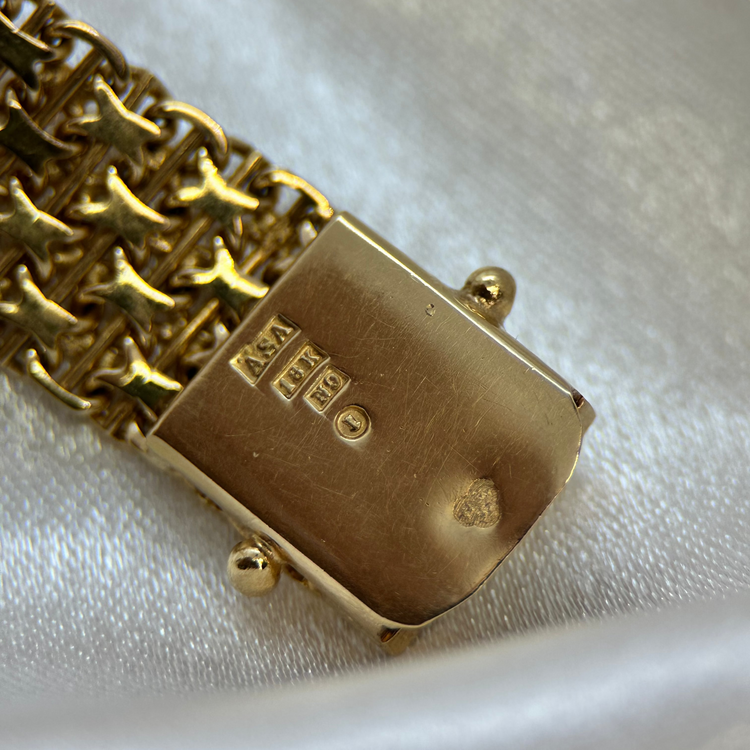 18K X-länk armband 1963, 32.4g