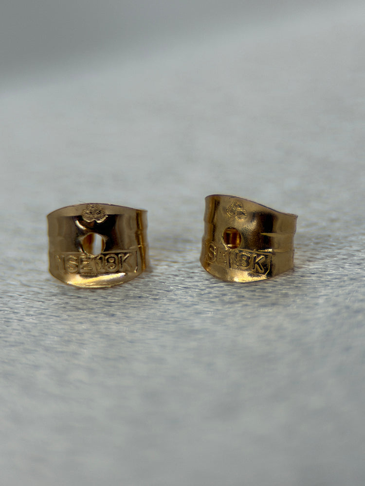 18K Bismarcklänk örhängen – Rödguld, 2.2 cm