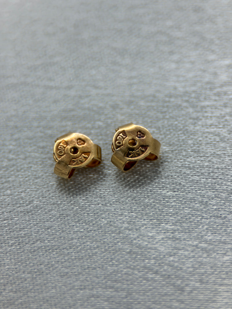 18K Ametistörhängen – Cabochon, 2.0g