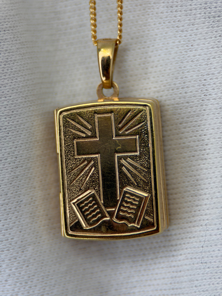 18K Berlock – Bibel med de tio budorden