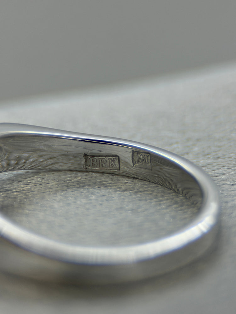 18K Diamantring i vitguld – 5 briljanter, Storlek 52