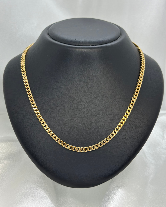 18K Pansarlänk halskedja 51cm - 25g