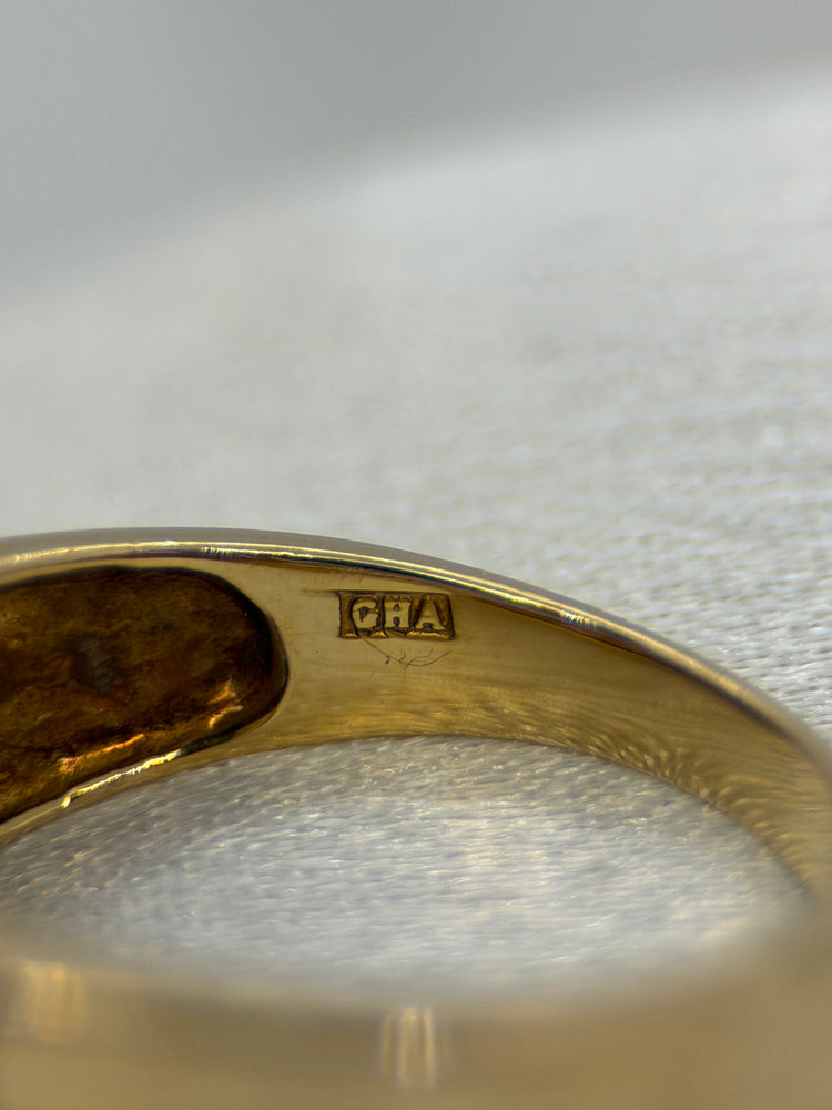 18K Tvåfärgad diamantring – 0.07 ct, Storlek 58.5
